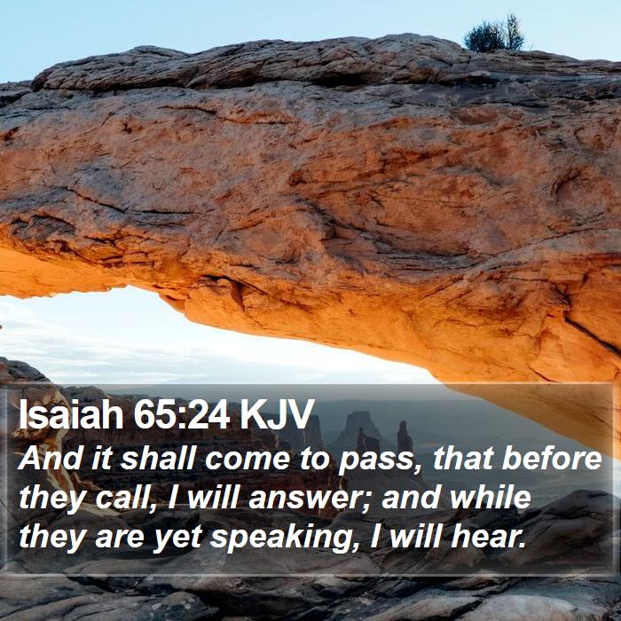 Isaiah 65 24 KJV Bible Verse Images