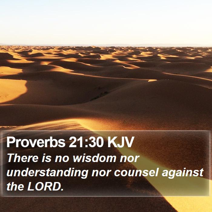 Proverbs 21 30 KJV There Is No Wisdom Nor Understanding Nor Counsel