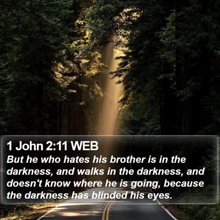 1 John 2 11 Web But He Who Hates His Brother Is In The Darkness