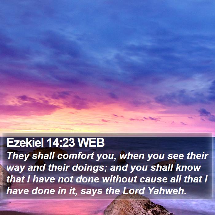 Ezekiel 14 Scripture Images - Ezekiel Chapter 14 WEB Bible Verse Pictures