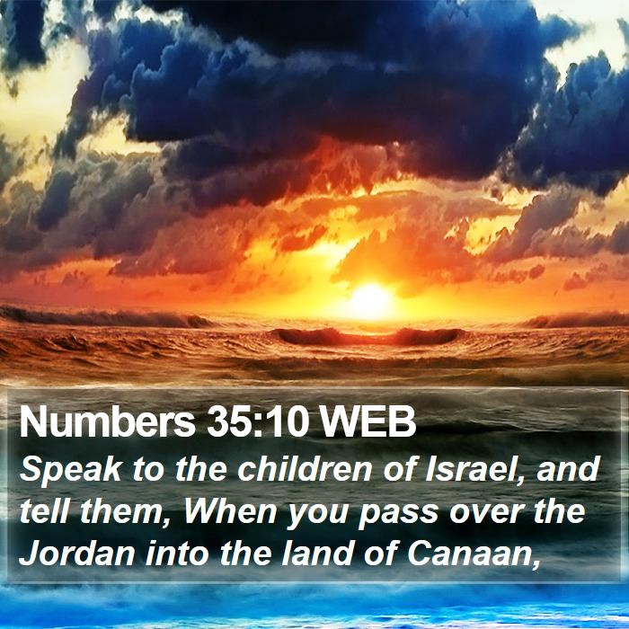 Numbers 3510 Web Speak To The Children Of Israel And Tell Them