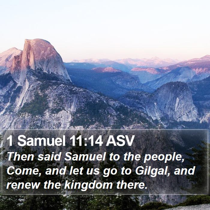 1 Samuel 11:14 ASV Bible Verse Pictures