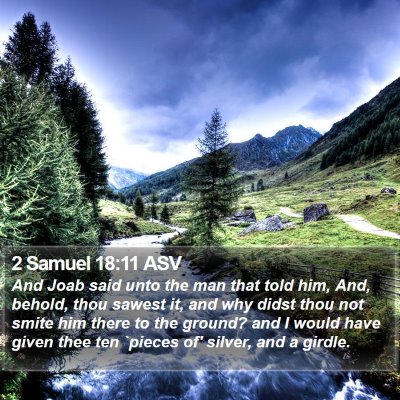 2 Samuel 18 Scripture Images - 2 Samuel Chapter 18 ASV Bible Verse Pictures