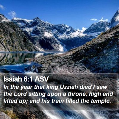 Isaiah 6 Scripture Images - Isaiah Chapter 6 ASV Bible Verse Pictures