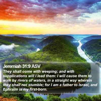 Jeremiah 31 Scripture Images - Jeremiah Chapter 31 ASV Bible Verse Pictures