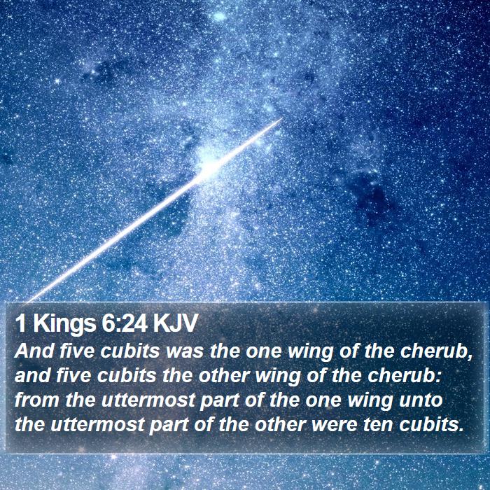 1 Kings 6 24 KJV And Five Cubits Was The One Wing Of The Cherub 