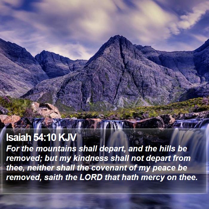 Isaiah 54 10 KJV Bible Verse Images