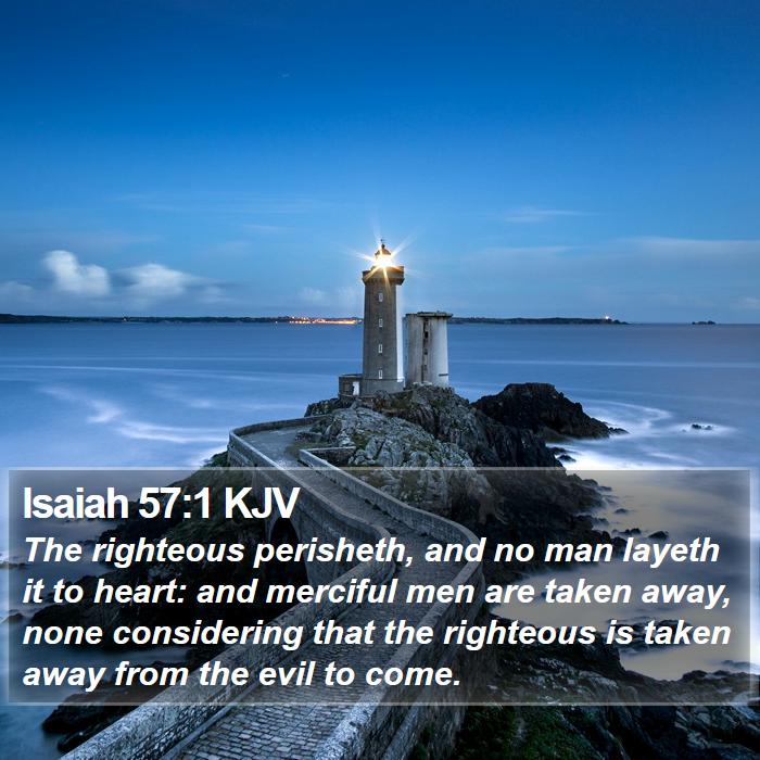 Isaiah 57 1 KJV Bible Verse Images