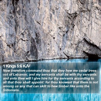 1 Kings 5:6 KJV Bible Verse Image