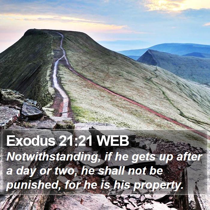 Exodus 21:21 WEB Scriptures Images