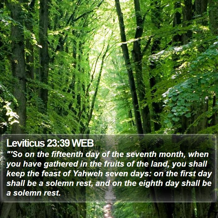 Leviticus 23:39 WEB - 